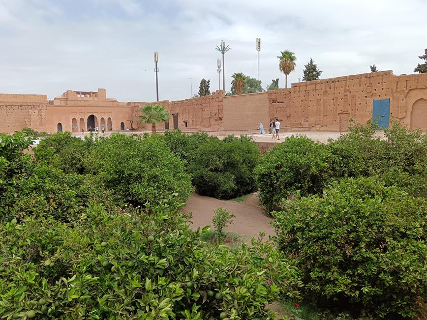 El Badi palace garden