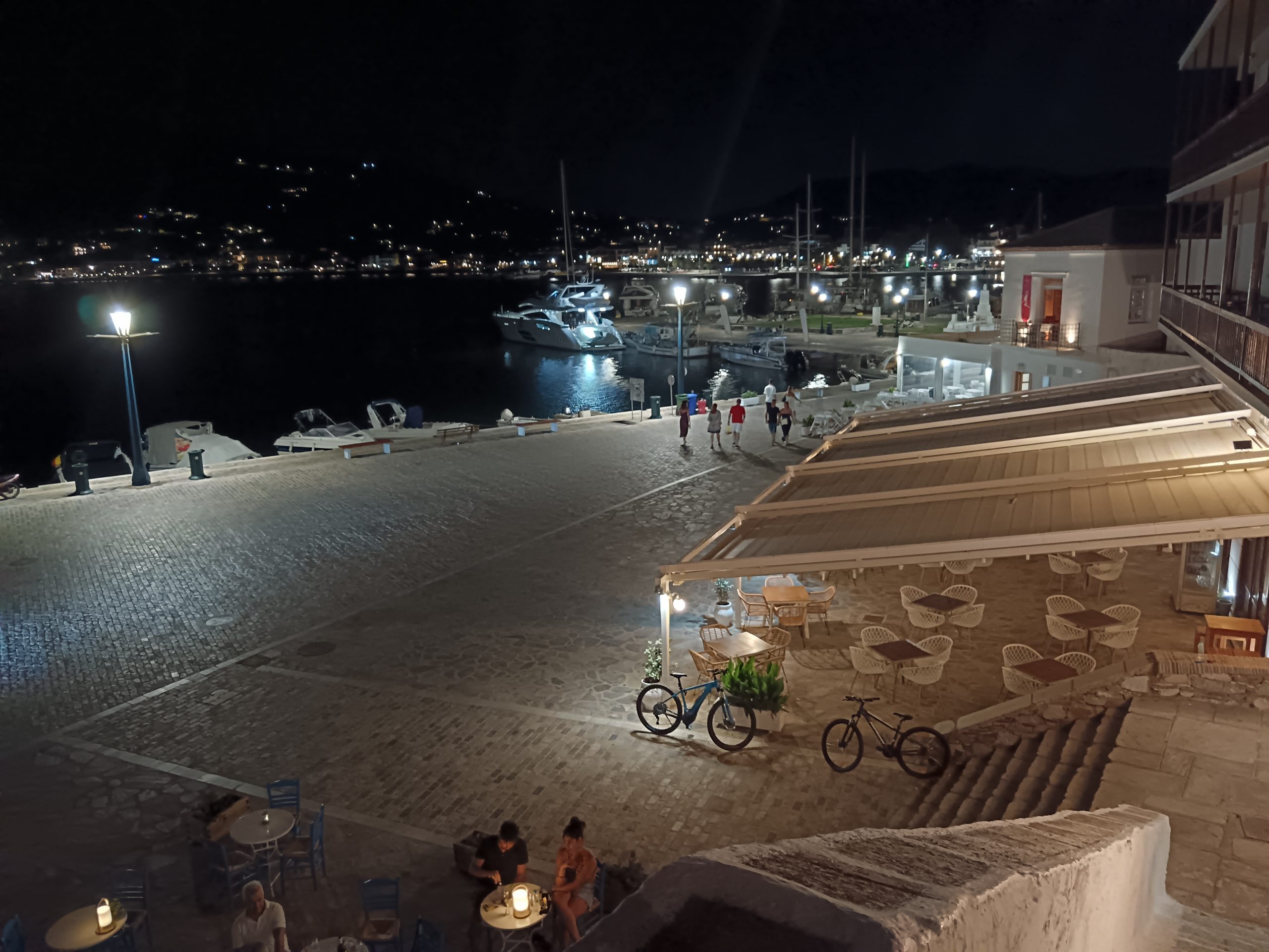 Alonissos Port in the night