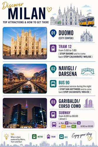 Main Attractions in Milan